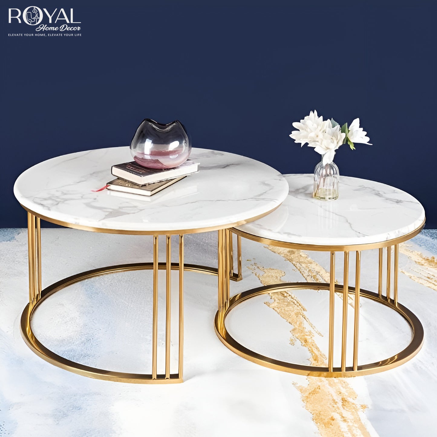Zenith Round Nesting Center Tables Set