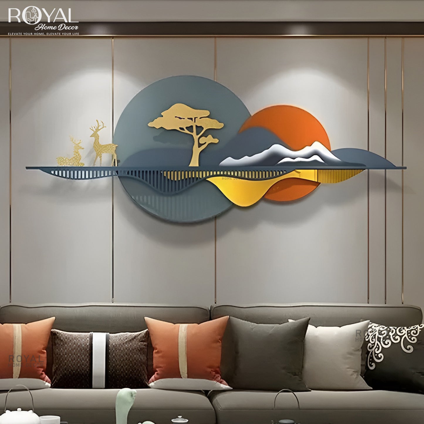 Sunset Serenity Metal Wall Art