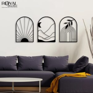 Arcadian Bliss - Set of 3 Metal Wall Art